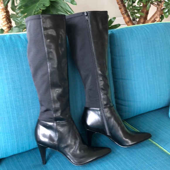 calvin klein high heel boots